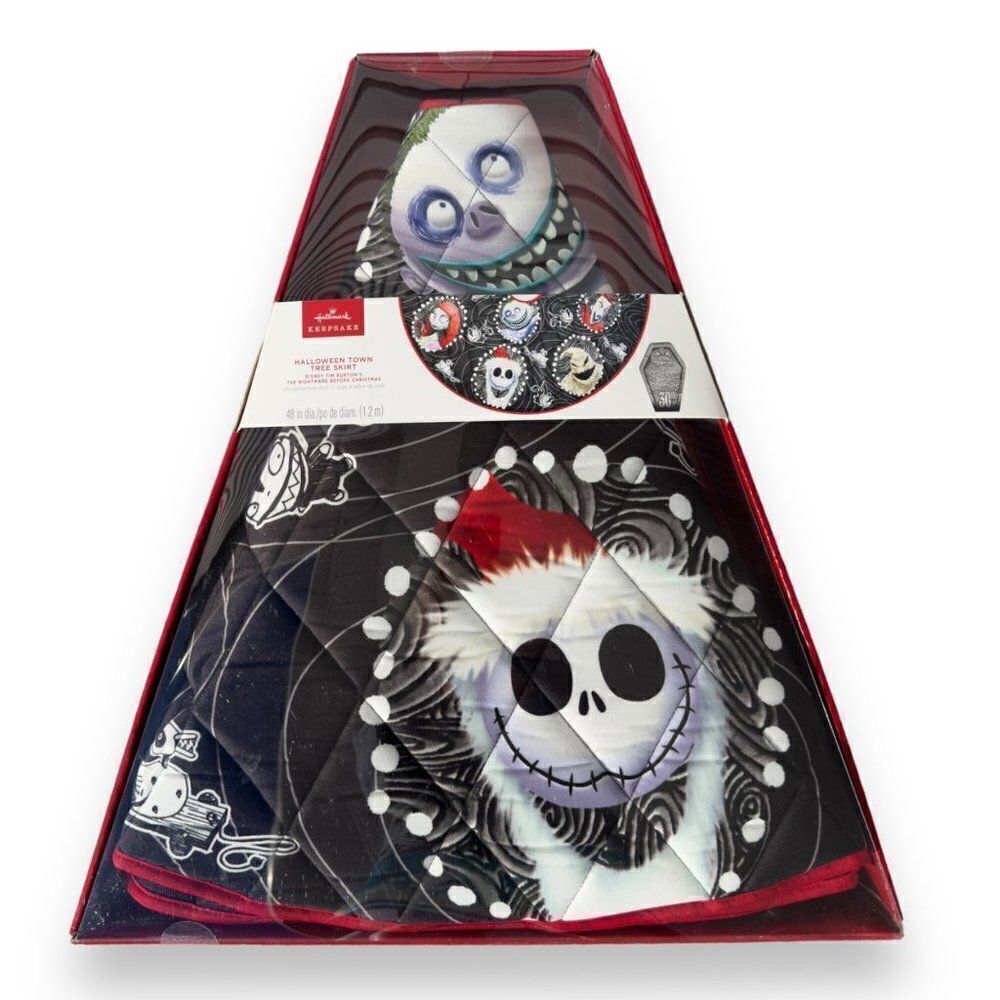 Hallmark Keepsake 2023‎ Halloween Town Tree Skirt Multicolor 48" NEW